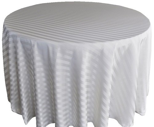 fancy white tablecloth