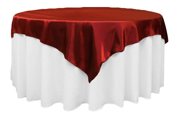72 Square Satin Table Overlay