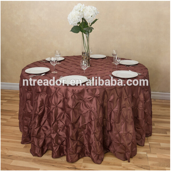 Wholesale pinwheel taffeta round table cloth wedding