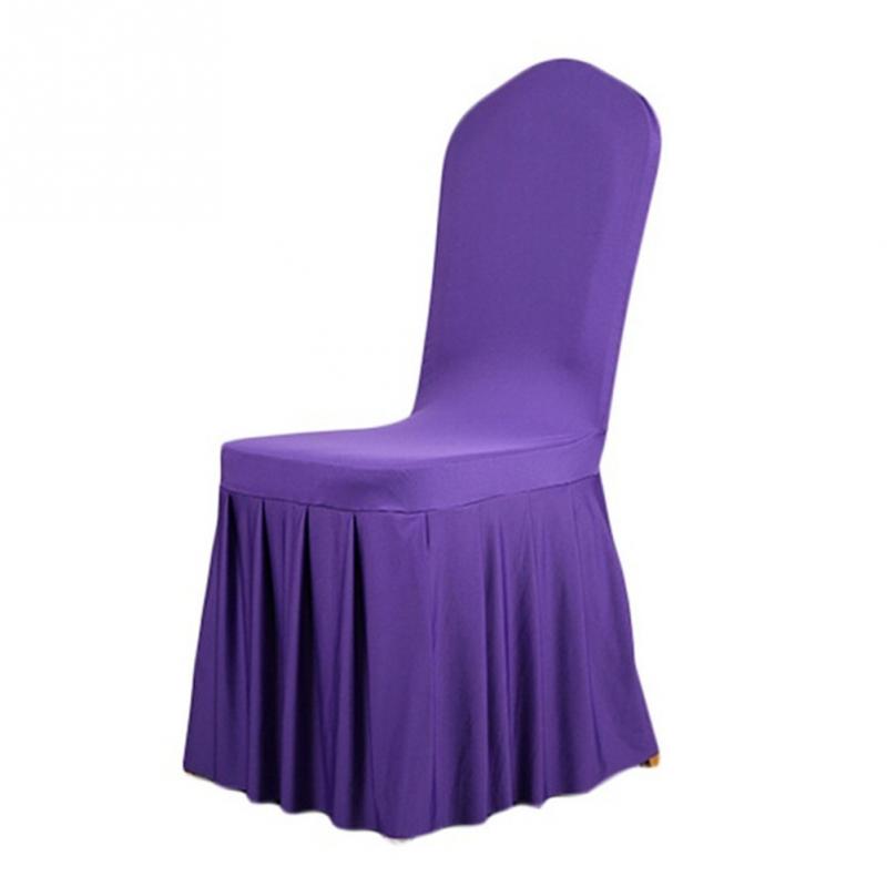 Red Pleated skirt patterns Elastic Chair covers Factory