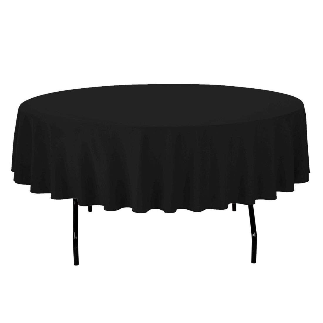 90 In. Round Spun Polyester Tablecloth Factory