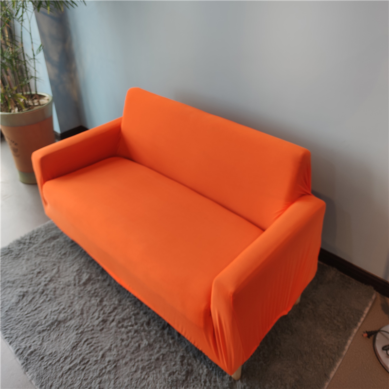 orange waterproof stretch sofa cover spandex washable couch covers for dining room 