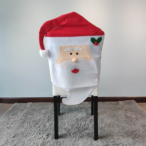 christmas printed dining chair cover