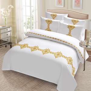 Home Hotel bed linen Wrinkle Free Sateen Cotton Fabric Bed Sheets /Bed line /bedding set 