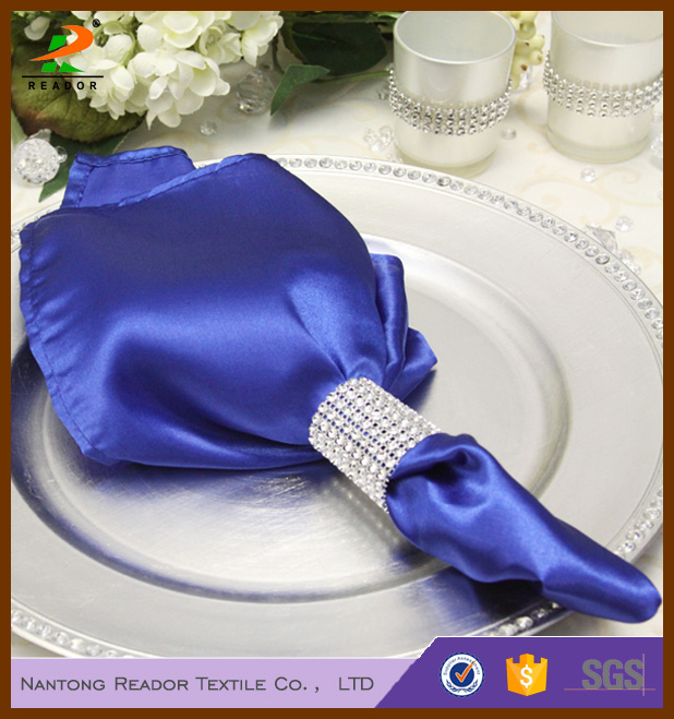 wholesales cheap satin napkin wedding, satin napkin in table napkin, satin band napkins