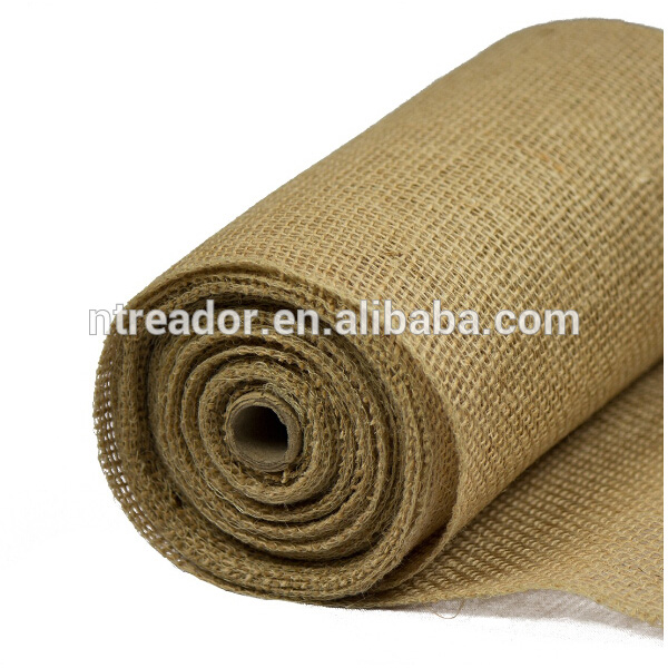 decorative wired natural burlap ribbon table runner factory