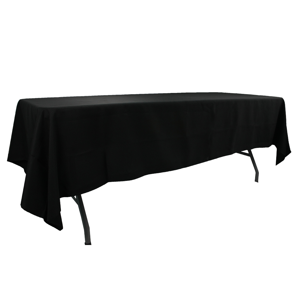 90x132 inch white polyester rectangular hotel party table cloth banquet tablecloth custom factory