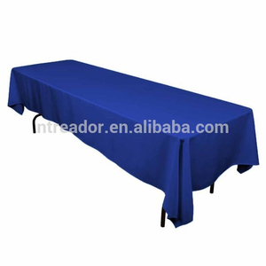 dinning blue rectangle party banquet tablecloth wedding table cloth restaurant