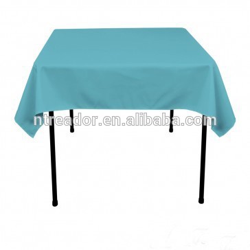 rectangle polyester table cloth for wedding and party tablecloth
