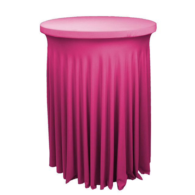 Stretch spandex Round 30" wavy cocktail table cover spandex tablecloth